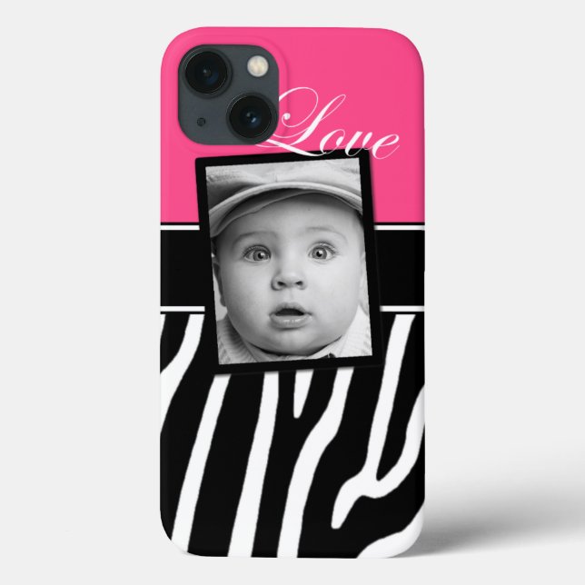 Pink Zebra Foto iPad Case (Rückseite)