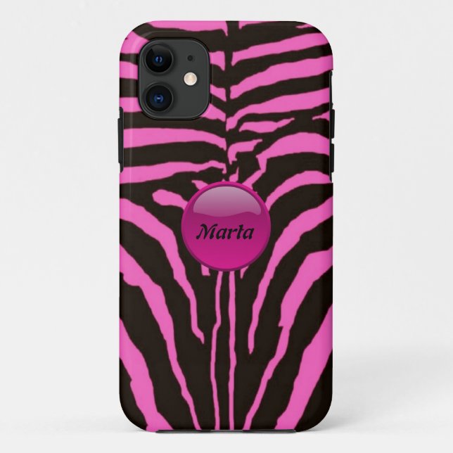 Pink Zebra iPhone5 Fall Case-Mate iPhone Hülle (Rückseite)