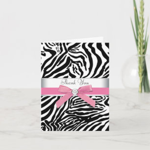 Pink Zebra Merci Cartes