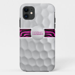Pink Zebra Print Golf Ball iPhone 5 Fall Case-Mate iPhone Hülle