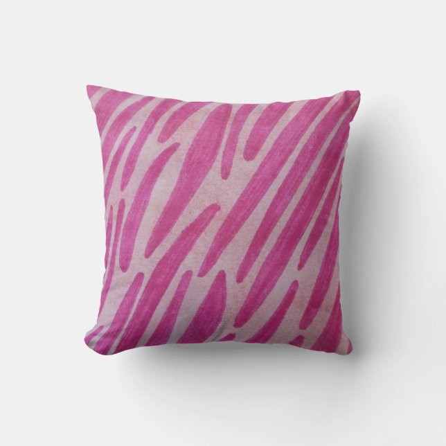 Pink zebra stripes kissen (Vorderseite)