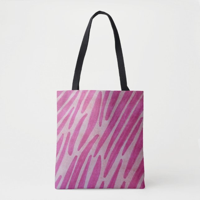 Pink zebra stripes tasche (Vorderseite)