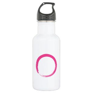 Pink Zen Symbol / Enso Circle Trinkflasche