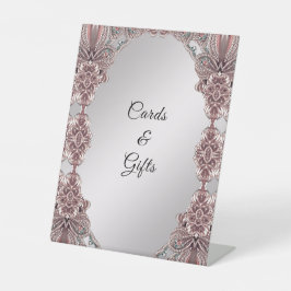 Pink-Ziertabletten Sockelschild