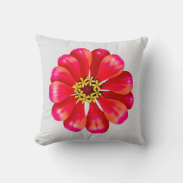 Pink Zinnia Kissen