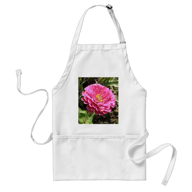 Pink-Zinnia-Schürze Schürze (Vorne)