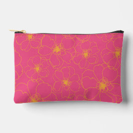 Pink Zipper Pouch Zubehörtasche