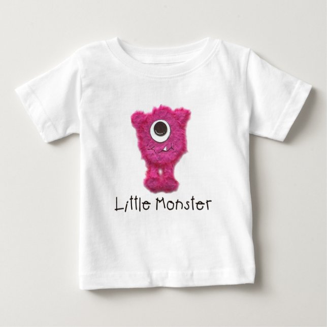 Pink Zippy Little Monster Long-Sleeve Tee (Vorderseite)