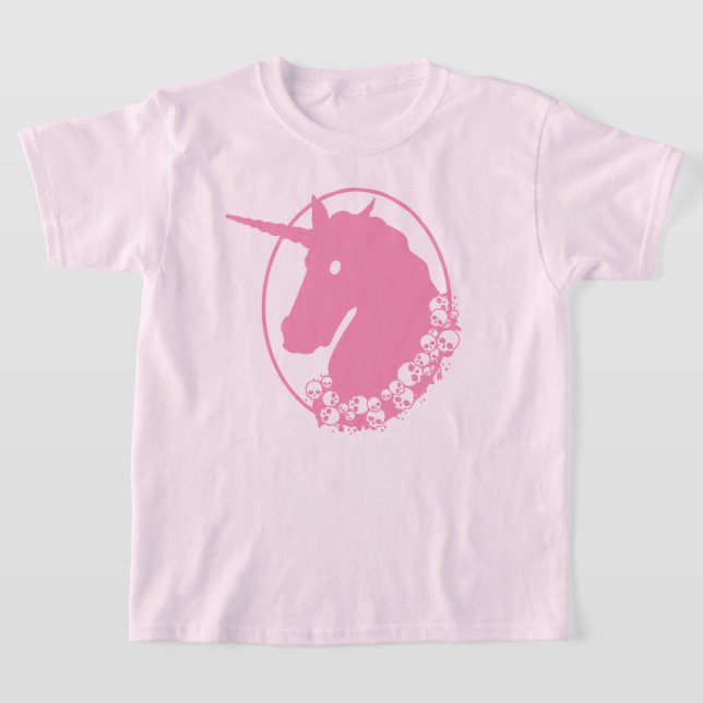 Pink Zombie Unicorn T - Shirt (Ablage )