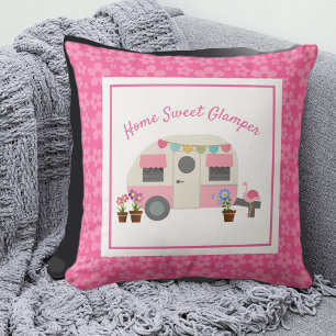 Pink Zuhause Sweet Glamper Camper Throw Kissen