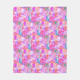 Pinkalicious Abstracts Design Fleecedecke