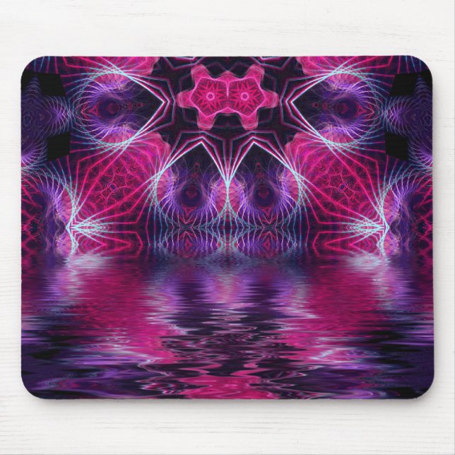Pinkana Visionelles Fraktal Art Mousepad (Vorne)