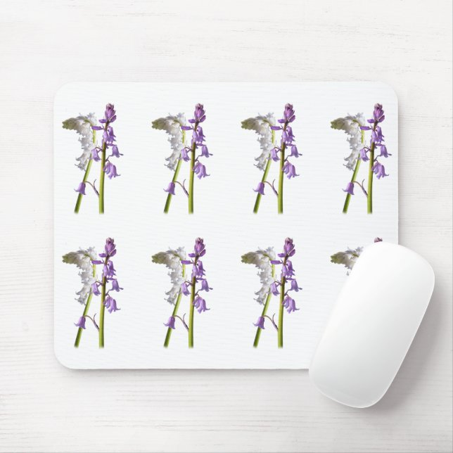 Pinkbells Fabric Pattern. Mousepad (Mit Mouse)