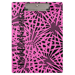 pinkblackanista floral klemmbrett