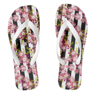 Pinke Blumen Flip Flops