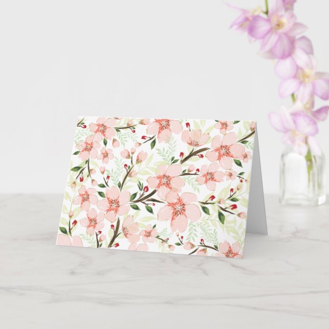 Pinke Blumen Karte (Orchidee)