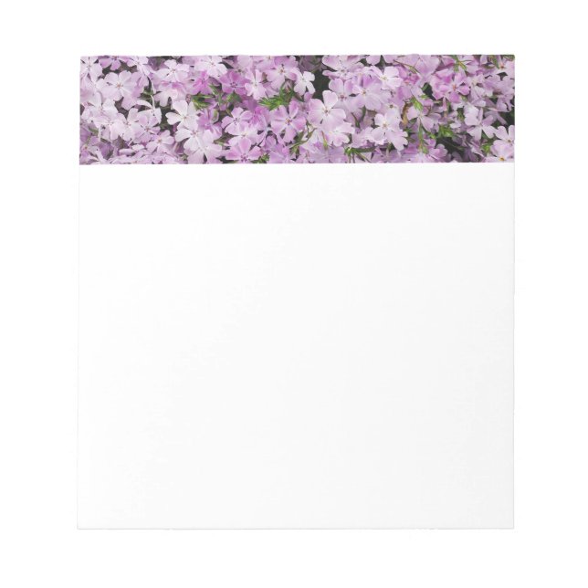 Pinke Blumen Notizblock (Vorderseite)