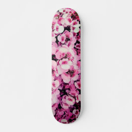 Pinke Blumen Skateboard