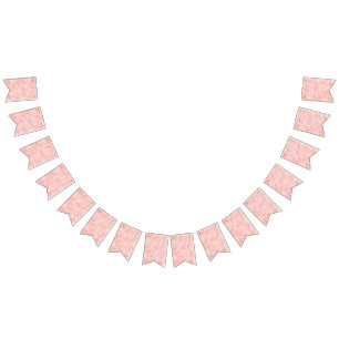 Pinke Blumen Wimpelkette