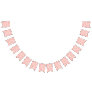 Pinke Blumen Wimpelkette