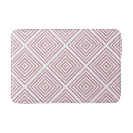 Pinke geometrische Quadrate Badematte