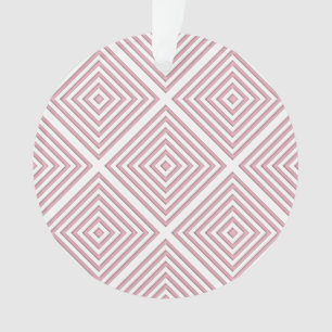 Pinke geometrische Quadrate Ornament