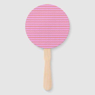 Pinke geometrische Streifen Fächer