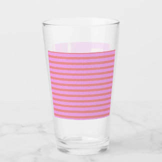 Pinke geometrische Streifen Glas