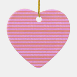 Pinke geometrische Streifen Keramik Ornament