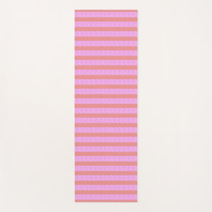 Pinke geometrische Streifen Yogamatte