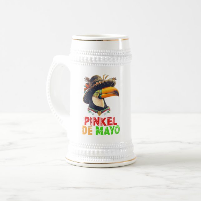 Pinkel De Mayo Bierglas (Vorderseite Links)