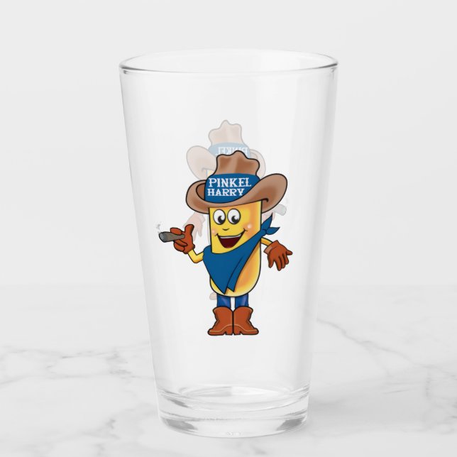 Pinkel Harry Pint Glas (Vorderseite)