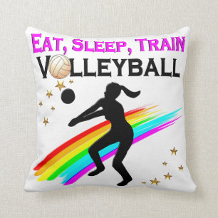 PINKEN ESSEN, SCHLAFEN, TRAGVOLLEYBALL KISSEN