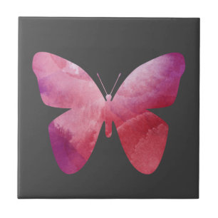 Pinker Schmetterling Fliese