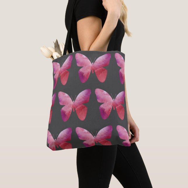 Pinker Schmetterling Tasche (Von Nahem)