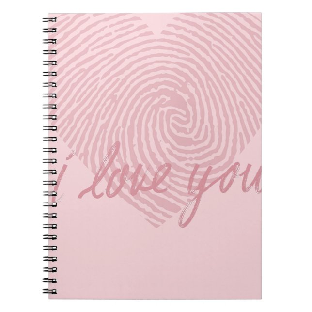 PINKER TRAUM | Ich liebe dich Notizblock (Vorderseite)