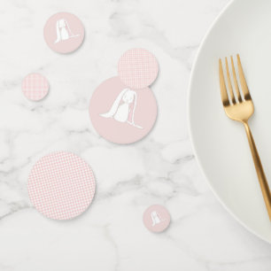 Pinkes Hasen Geburtstag Konfetti