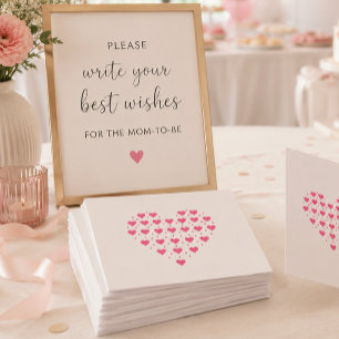 Pinkes Herz Karte