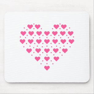Pinkes Herz Mousepad