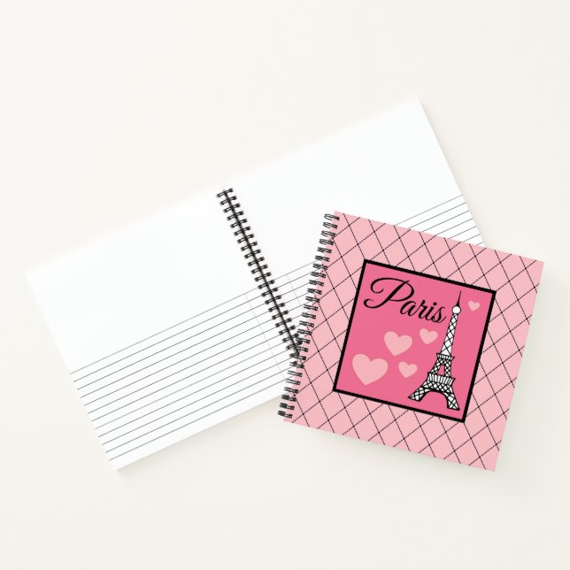 Pinkes Pariser Kunstskizzenbuch  Notizbuch (Innenseite)