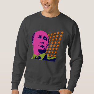 Pinkes Putin-Pop-Art-Porträt Sweatshirt