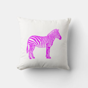 Pinkes Zebra Kissen