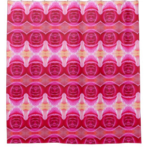 Pinkey Rose Ikat Duschvorhang