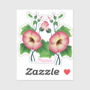 Pinkfarbene Blume Thunder_Cove Aufkleber