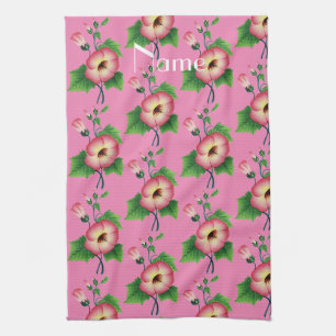 Pinkfarbene Blume Thunder_Cove Geschirrtuch