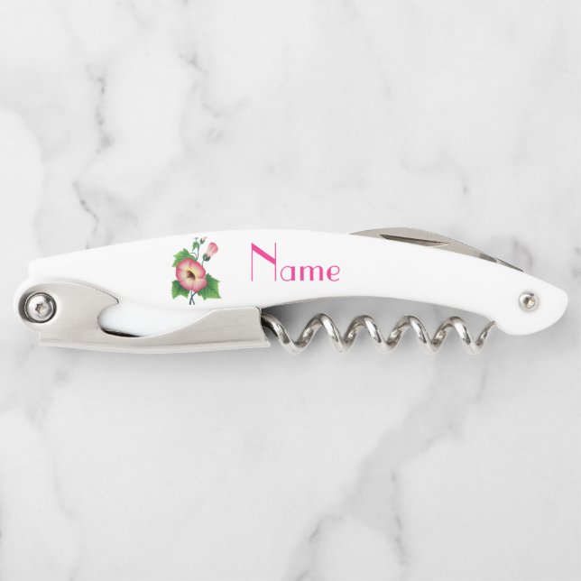 Pinkfarbene Blume Thunder_Cove Kellnermesser (Vorderseite)
