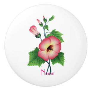 Pinkfarbene Blume Thunder_Cove Keramikknauf