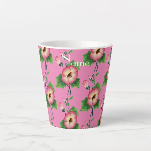 Pinkfarbene Blume Thunder_Cove Milchtasse (Vorderseite)