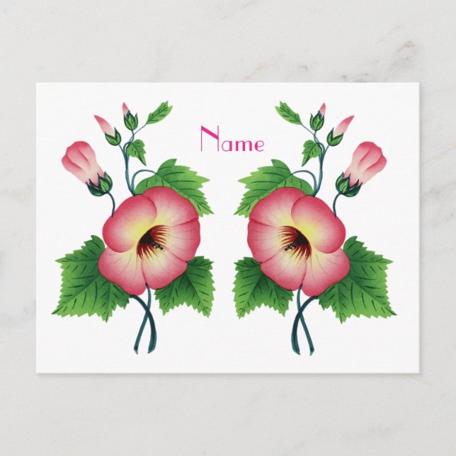 Pinkfarbene Blume Thunder_Cove Postkarte (Vorderseite)