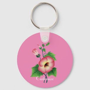 Pinkfarbene Blume Thunder_Cove  Schlüsselanhänger